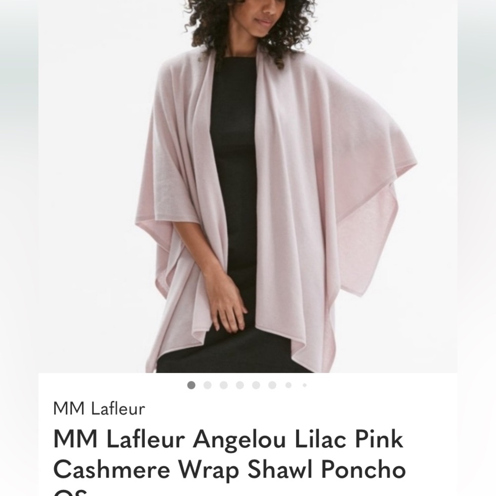 MM Lafleur Soft Pink Flowing Poncho